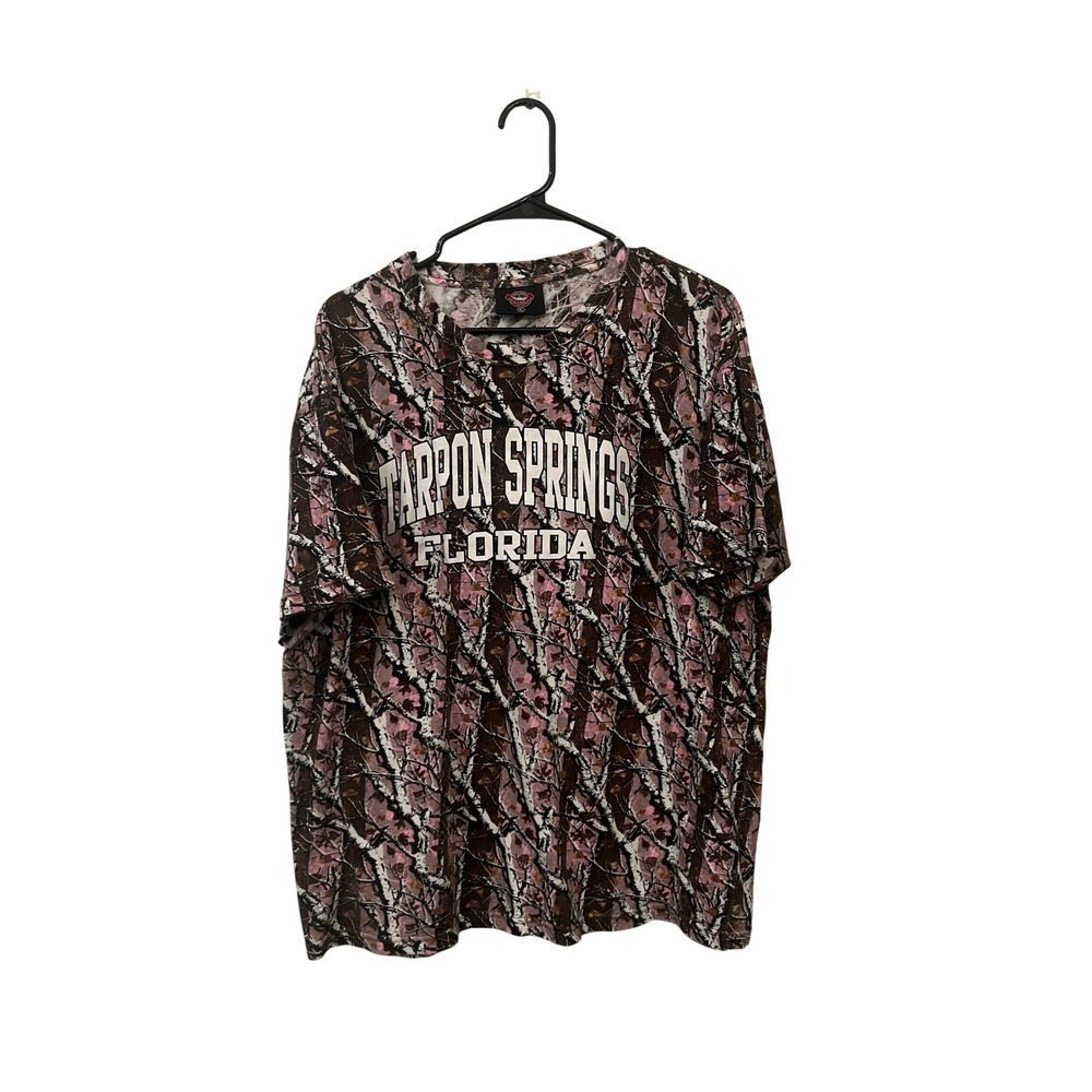 Tarpon Springs‎ Florida Camo Graphic T-Shirt XL